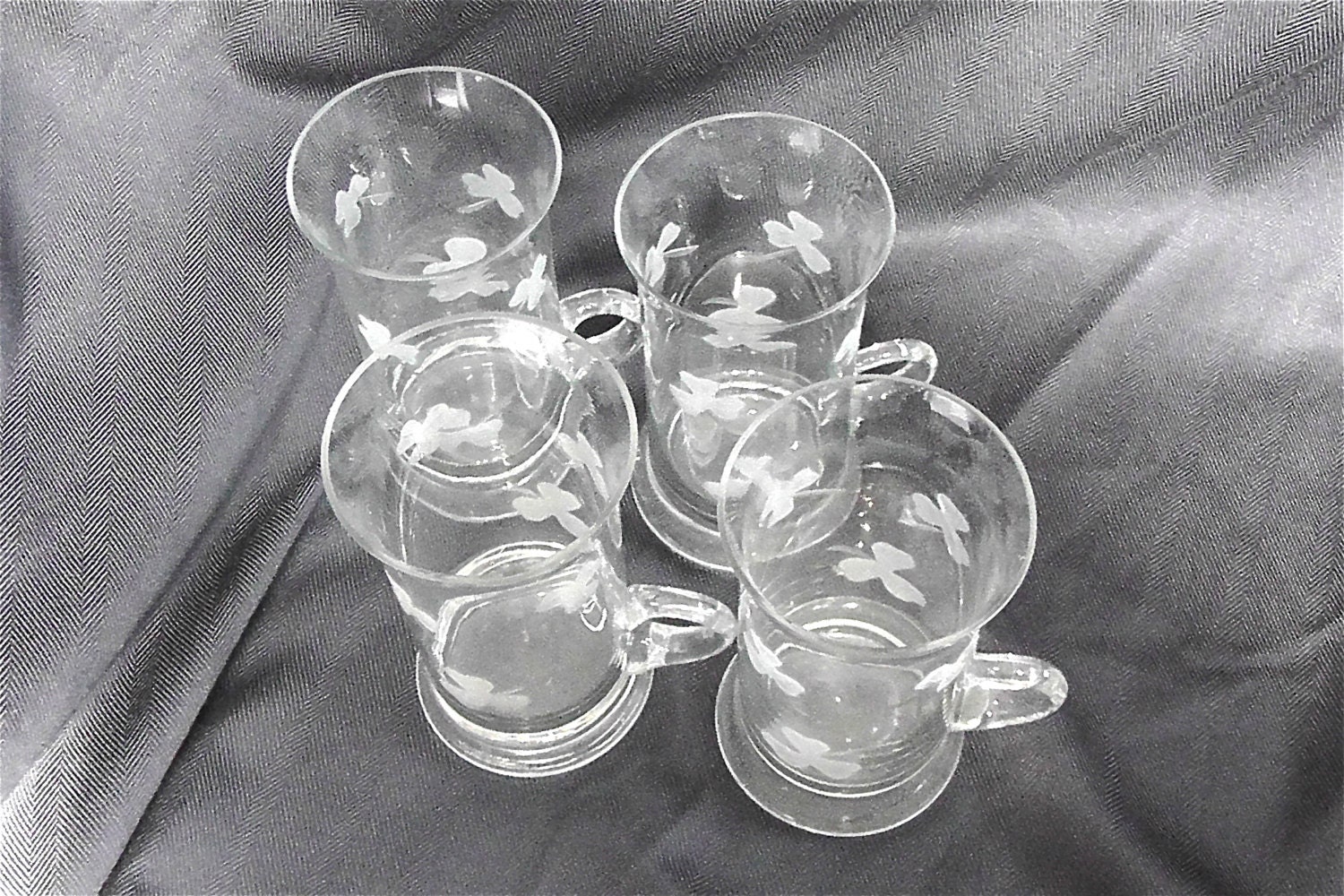 vintage coffee glasses
