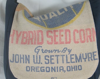 Settlemyre Seed Sack Messenger Handbag