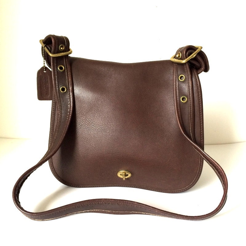 Vintage Coach 9525 Classic Stewardess Shoulder Crossbody Bag In Glove ...