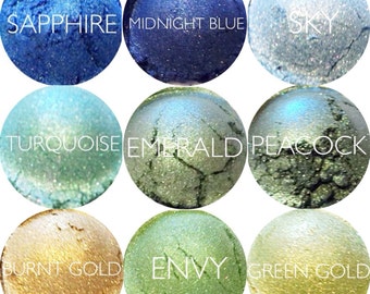 Mineral Eyeshadow Samples Pick 3 • Mineral Makeup • Vegan and Gluten-Free Natural Mineral Makeup • Earth Mineral Cosmetics