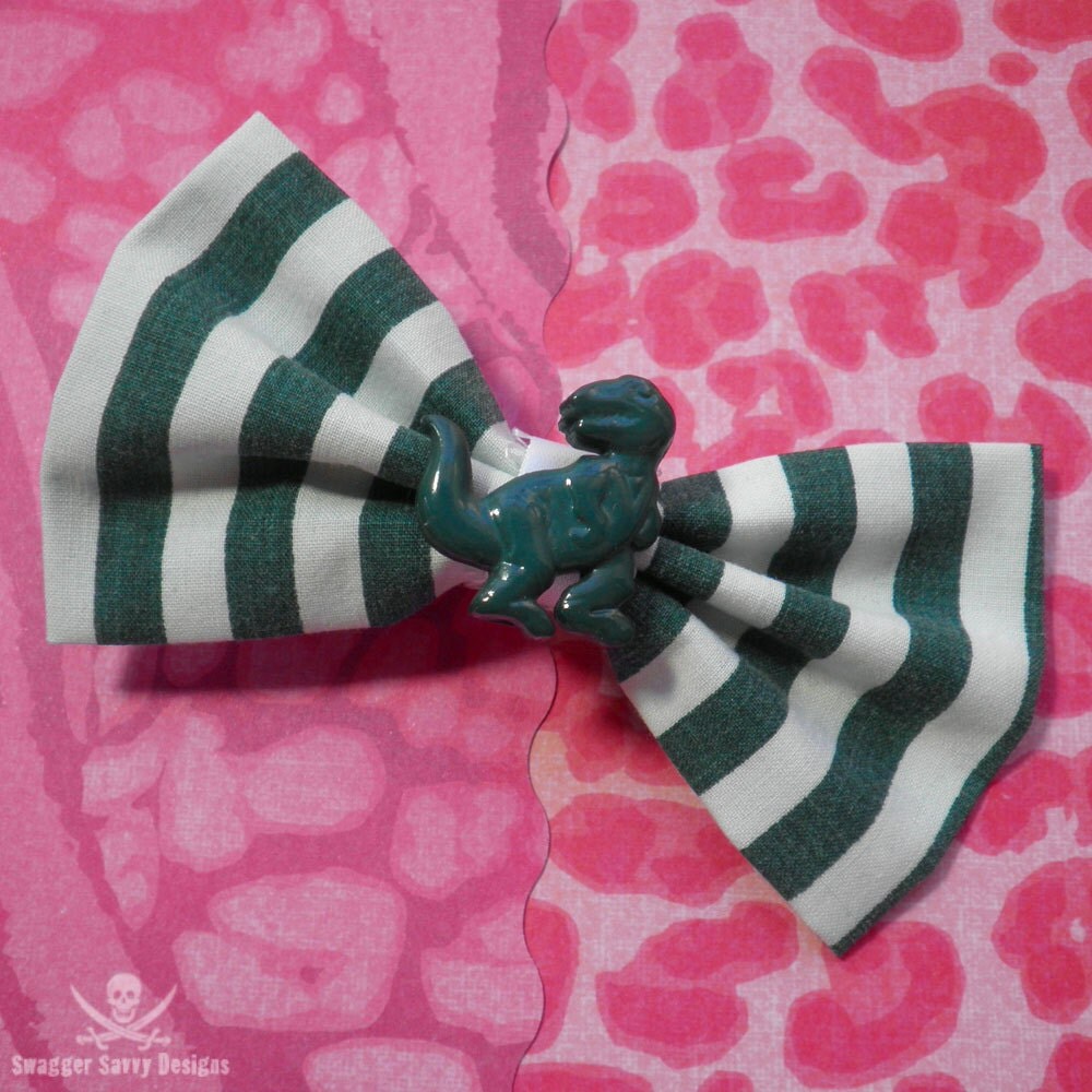 dinosaur hair bow