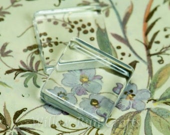 100 Pack 16mm Square Earring Size Glass Tiles (09-03-470)