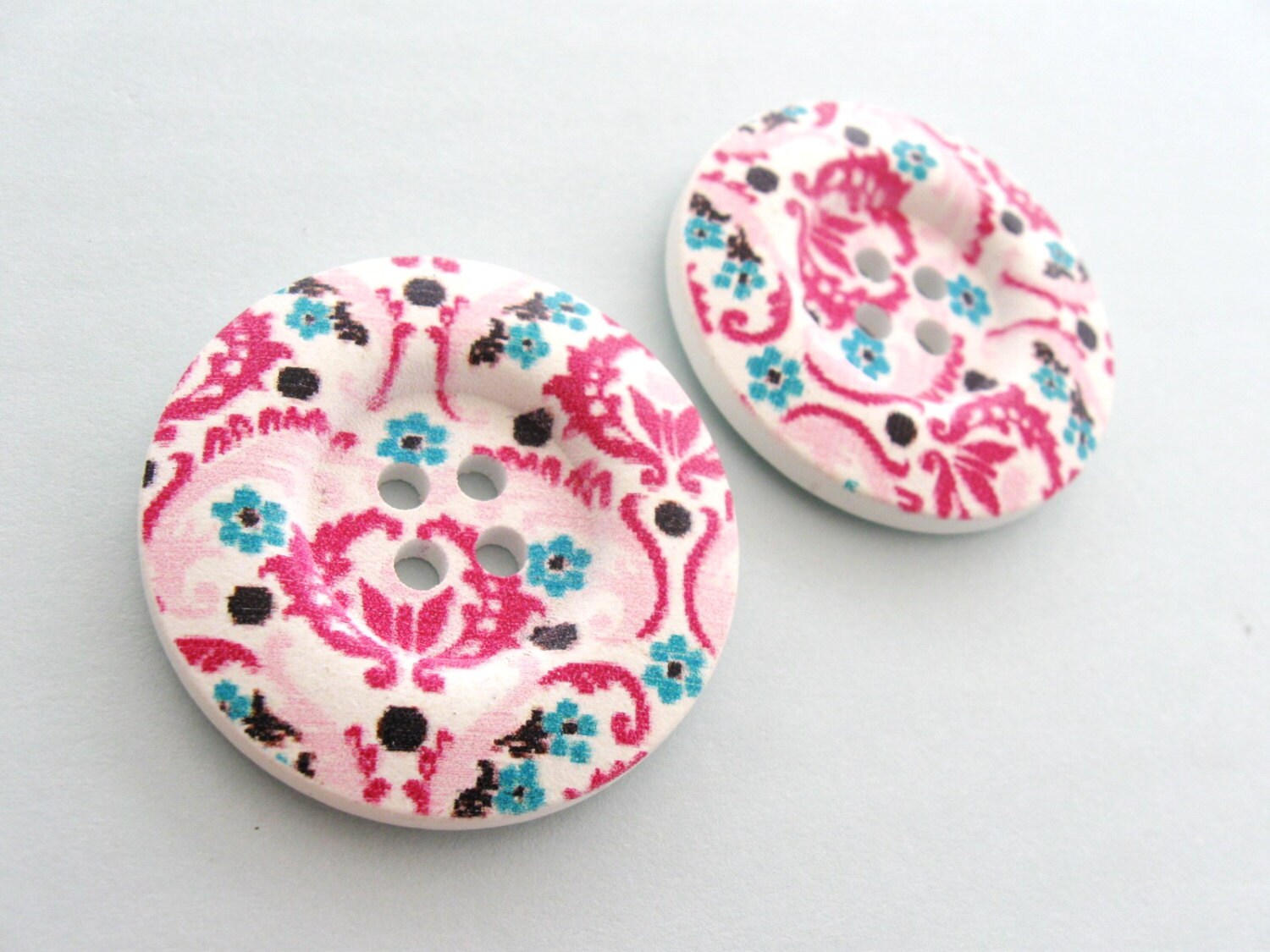 painted buttons shabby chic flowers wooden sewing buttons painted buttons shabby chic flowers wooden sewing buttons