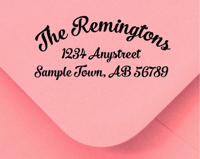 Personalized Self Inking Return Address Stamp - self inking address stamp - Custom Rubber Stamp R301
