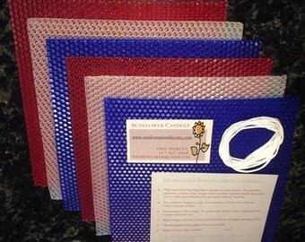 RedWhiteBlue Pure Beeswax Candlemaking Kit with Tips and Ideas