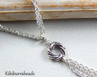 Algerian Love Knot Necklace, Love Knot Necklace