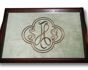 Monogrammed Serving Tray