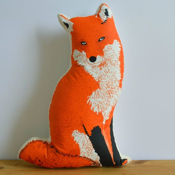 squishy fox pillow