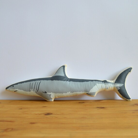 silkscreen shark pillow silkscreen shark pillow