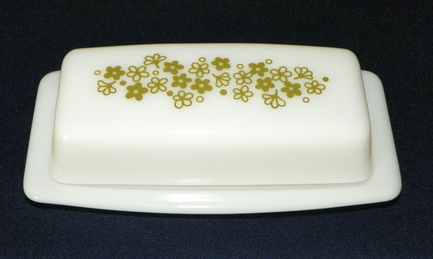 Vintage Crazy Daisy Pyrex Butter Dish Haute Juice
