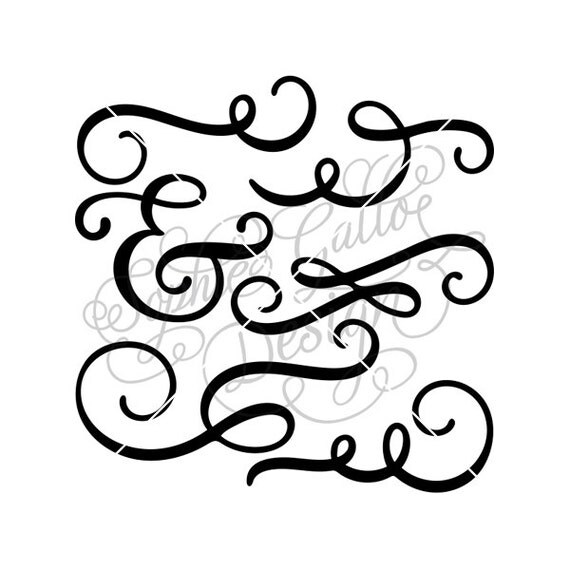 Download Flourish collection SVG DXF digital download files for ...