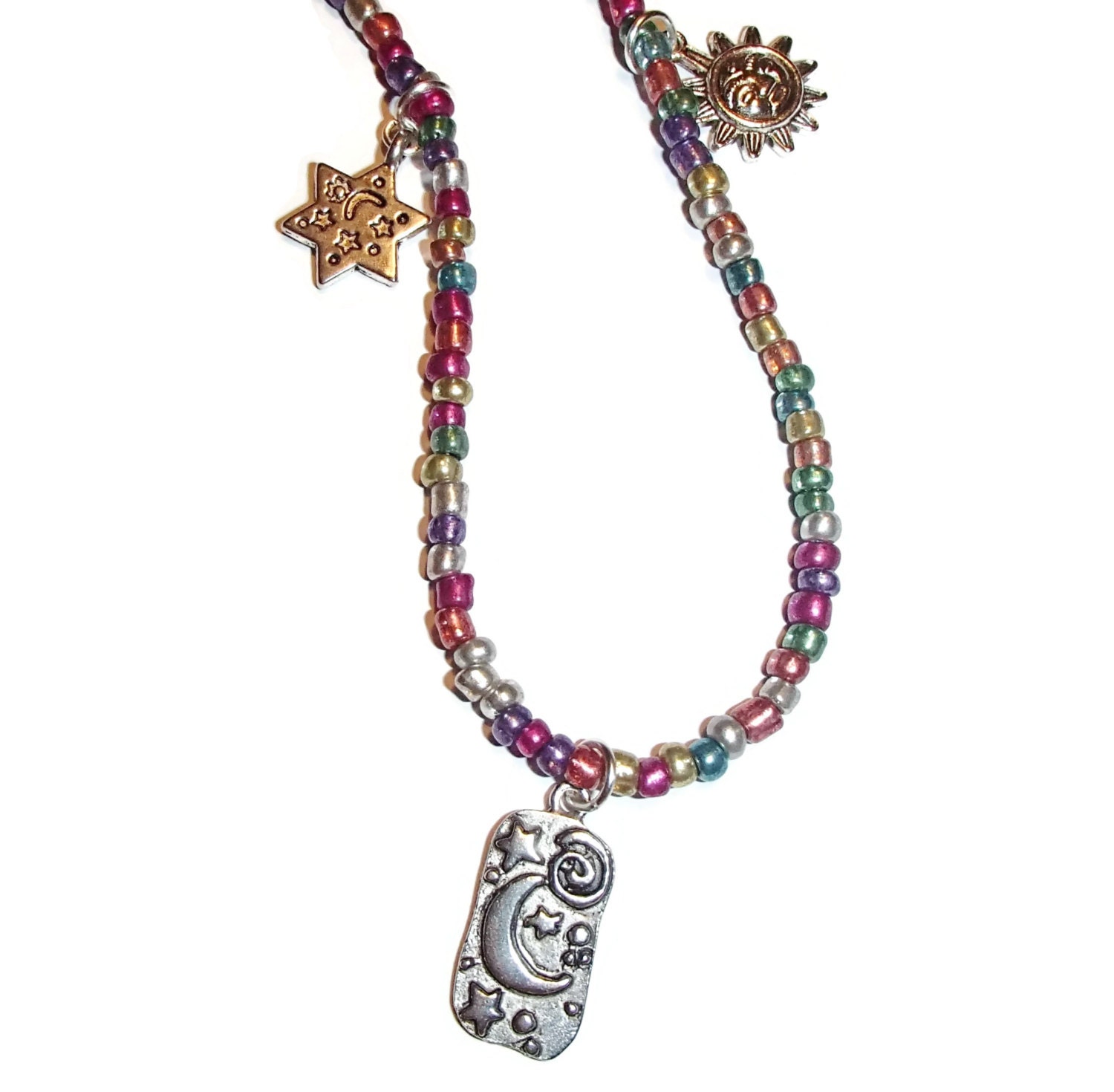 Hippie Girl Necklace. Boho Hippie Necklace. by RiversEdgeCreations