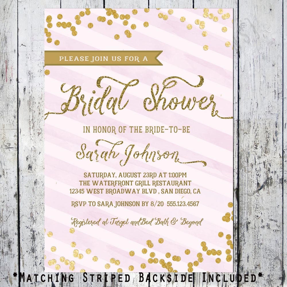Blush Bridal Shower Invitations 9