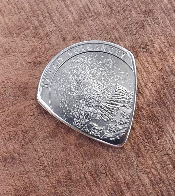 Premium Coin Guitar Pick Handmade with a 2012 Hawaii
