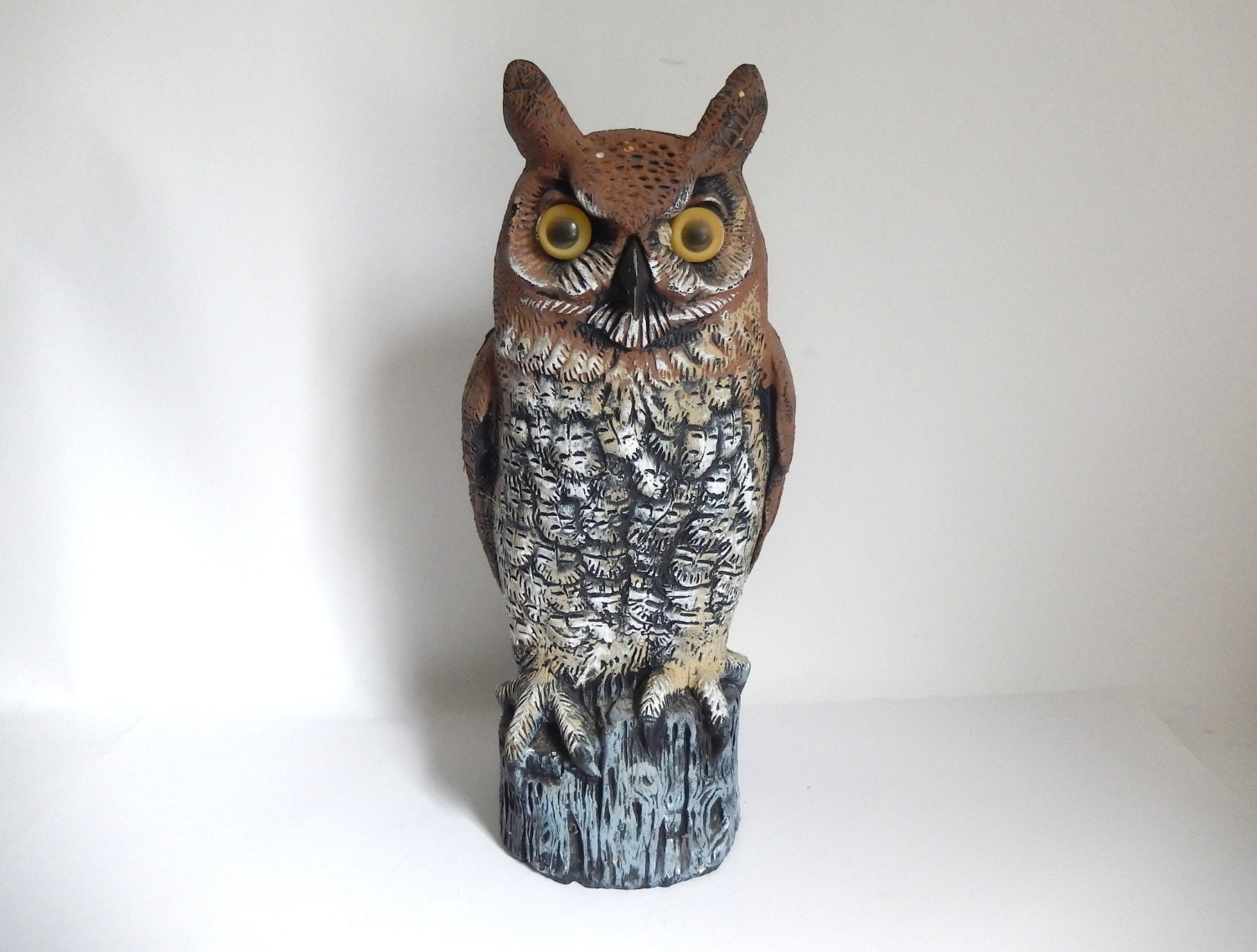 plastic owl garden ornaments