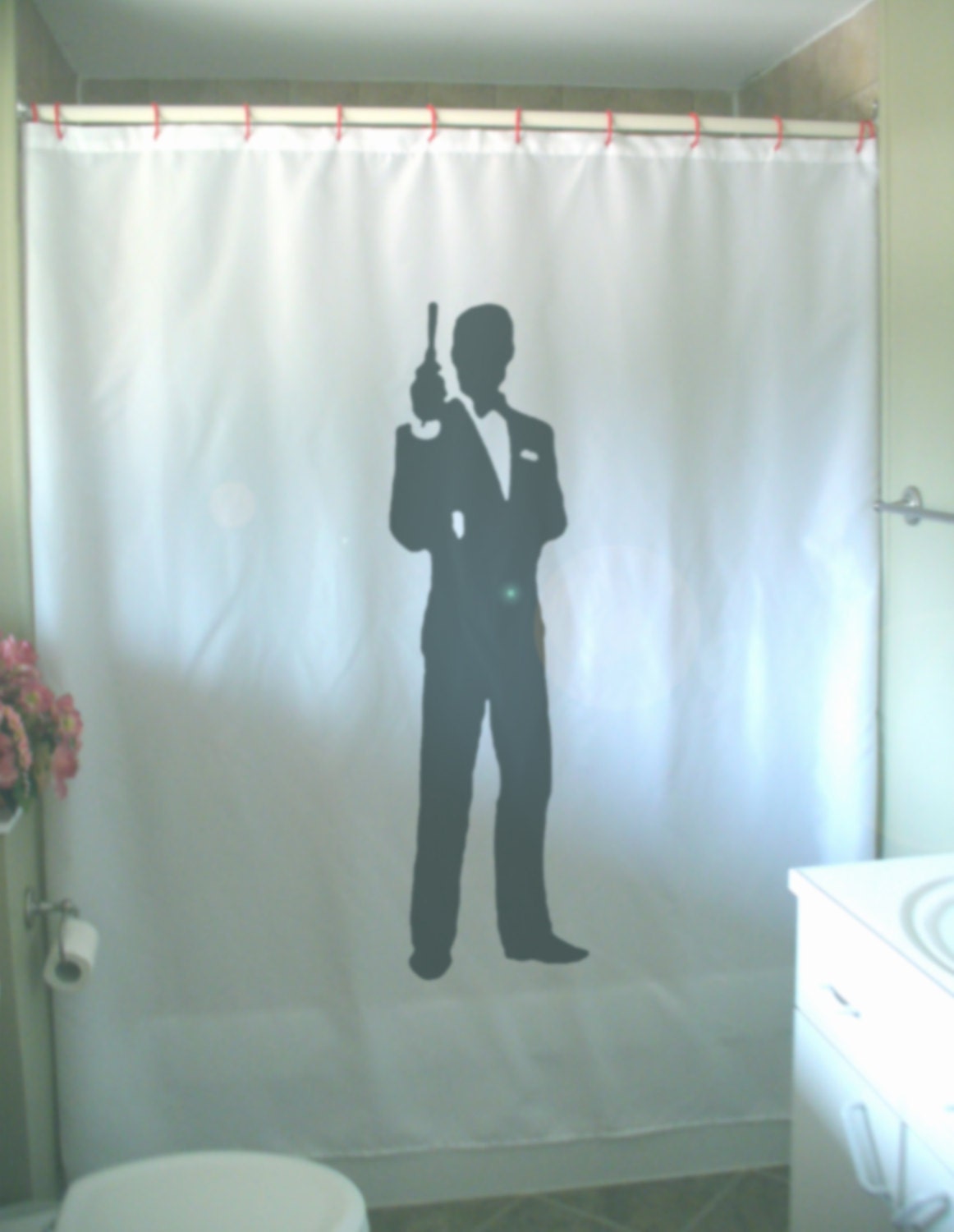 Secret Agent Man Shower Curtain Sp