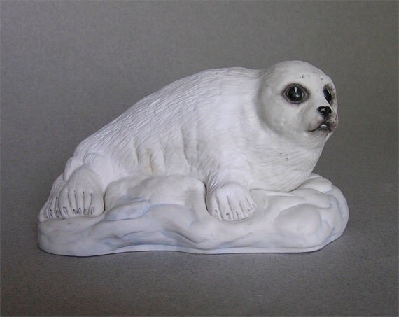 Boehm Baby Seal Pup Figurine No 40217 USA Porcelain Home Decor