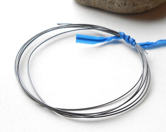 24g Oxidized Sterling Silver Wire, Dead soft, Choose length