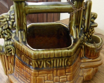 Vintage McCoy Wishing Well Planter
