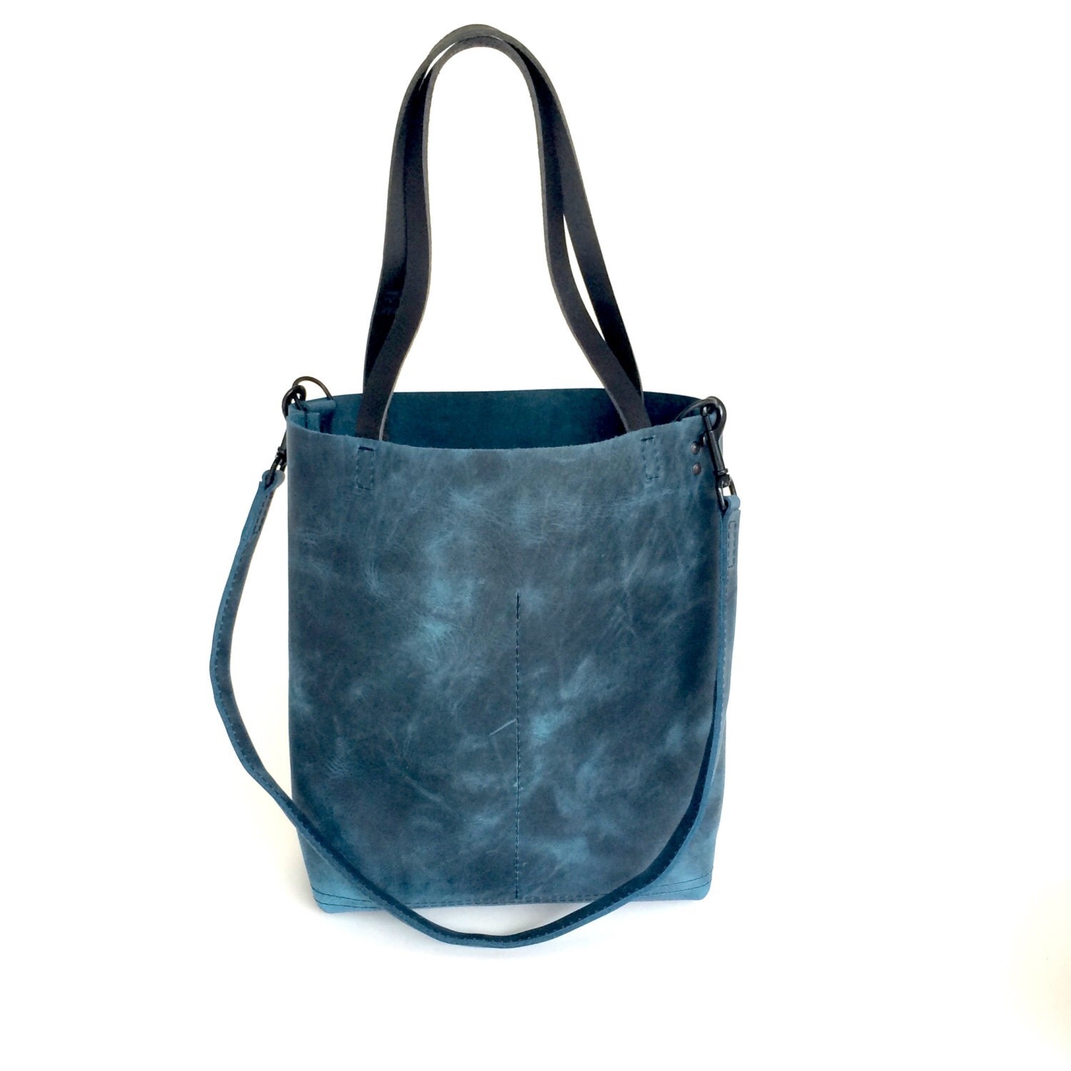 laptop books for and bag good sale Bag Travel by Leather Leather Tote Blue Bag Leather sord