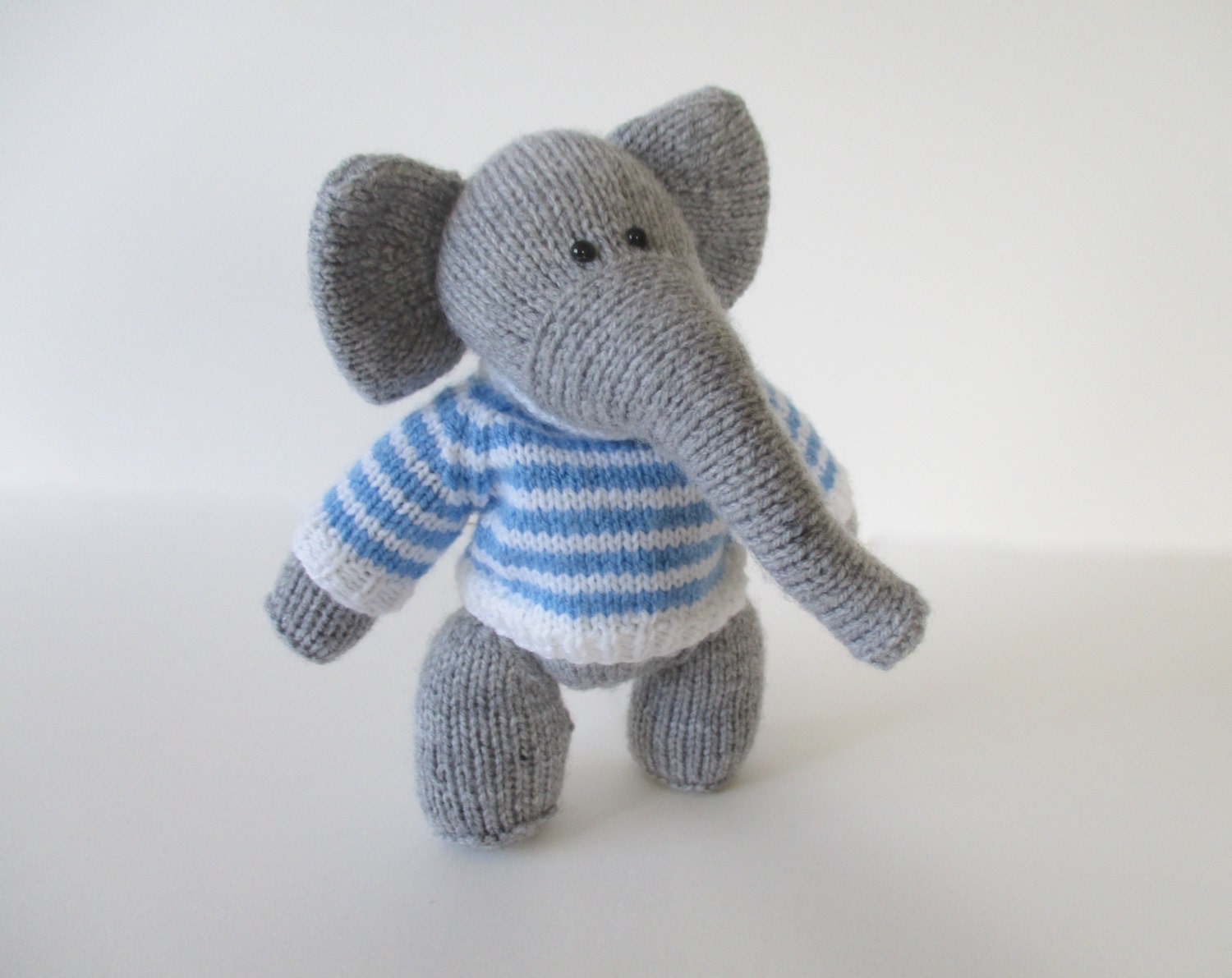 Wellington the elephant toy knitting pattern