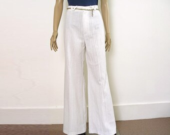 1970s Bellbottoms / 70s Bell Bottoms Bright by LookAgainVintage