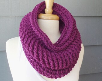 Crochet Scarf Pattern Textured Cowl Crochet Pattern No.501