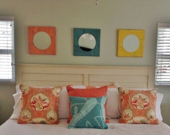 Weathered Wood Style Cottage Decor, Beach-y Wall Mirrors, Rustic Wall Decor
