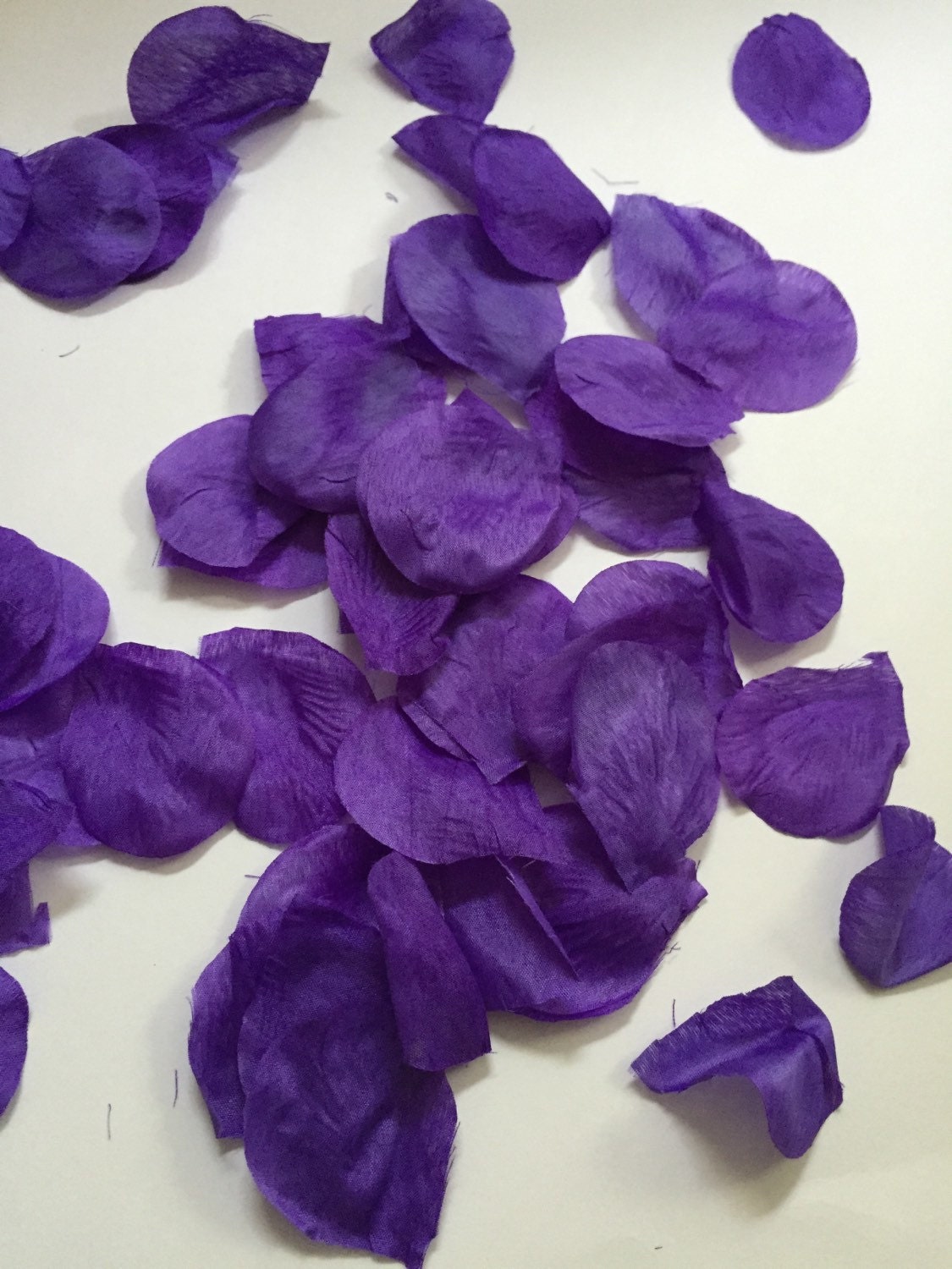Purple flower petals purple satin rose petals by AnaBeanDesigns