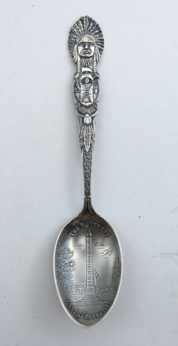 Antique sterling silver souvenir spoon from Lake by hazelhome