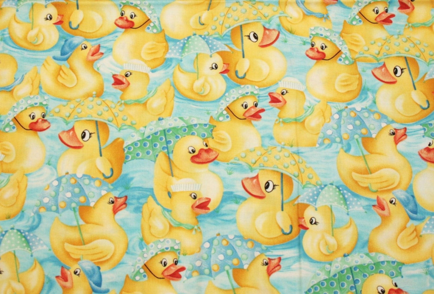 Adorable OOP Rubber Ducky New Fabric 4 Yard by ChenilleBliss