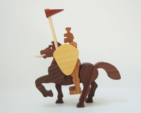 wooden knight castle toy