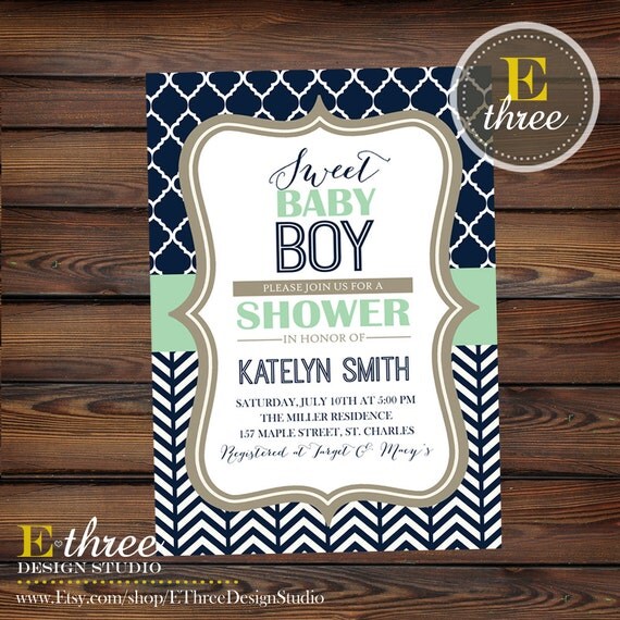 Minted Baby Boy Shower Invitations 8