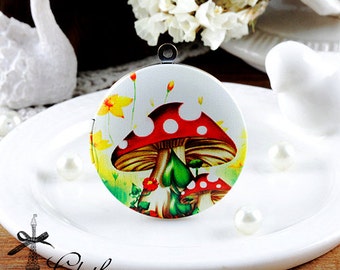 New High Quality 1pcs 33mm Handmade Antique Bronze Brass Photo Locket Charm Pendant-(LOCKP-W-91)