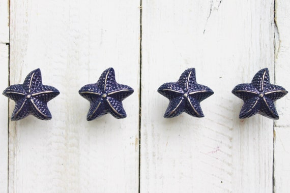 Starfish Knobs Nautical Beach Decor Cabinet Knobs Drawer