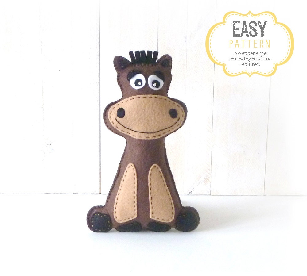 horse sewing pattern stuffed animal