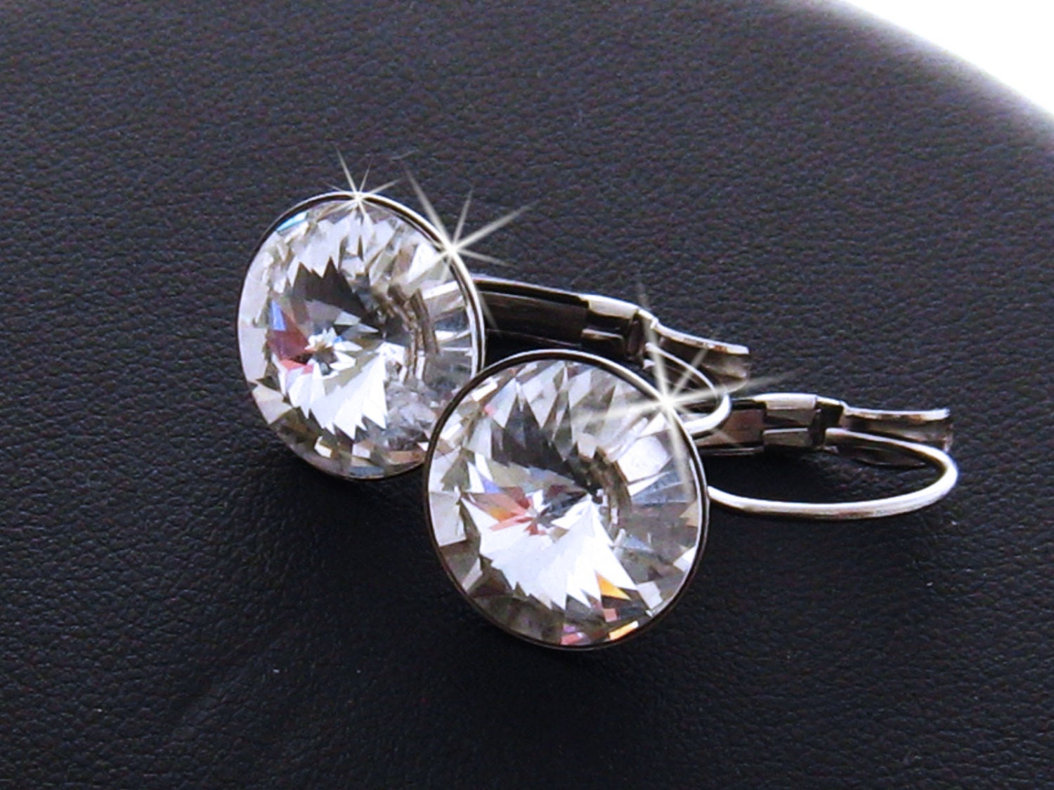 Clear Swarovski Earrings Swarovski Crystal Drop Earings