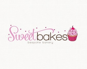 Logo Design Hand Drawn Premade OOAK Sweet by stylemesweetdesign