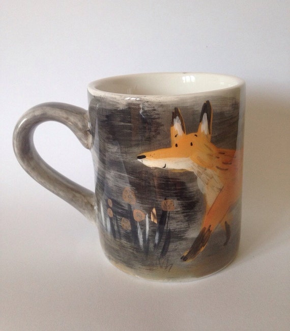 Fox at Night Mug