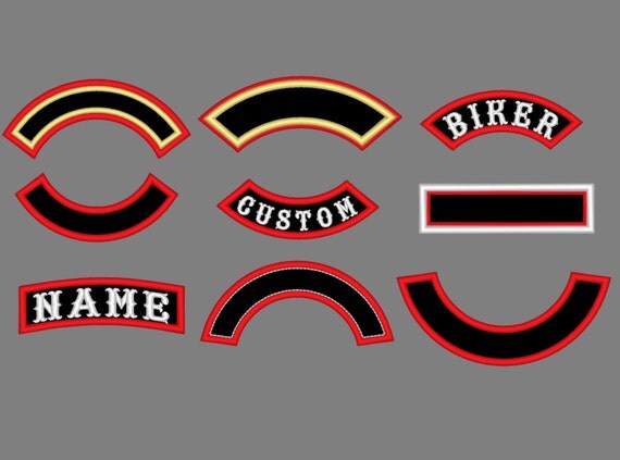Design a motorcycle club patch online