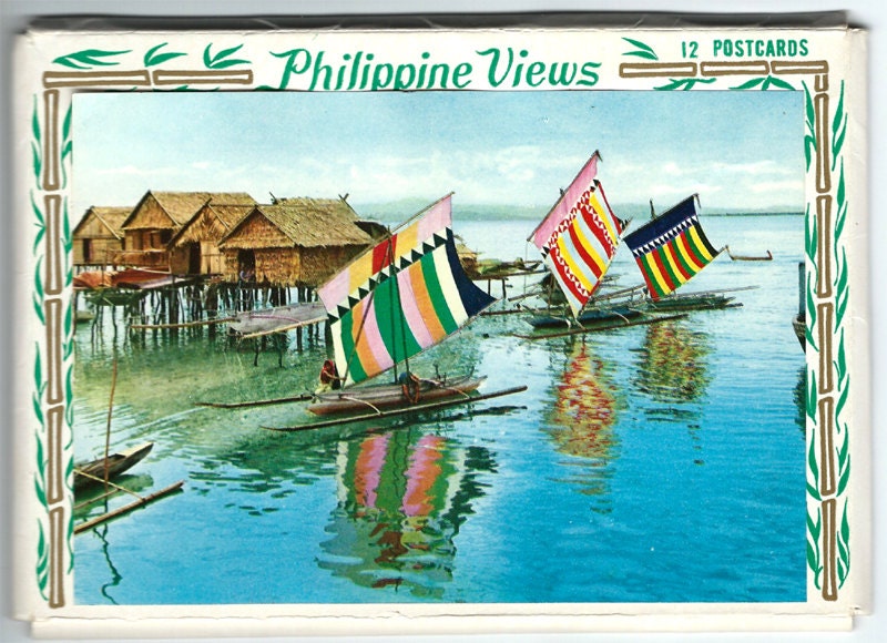 Vintage Philippines Postcard Packet of 12 Color by OakwoodView