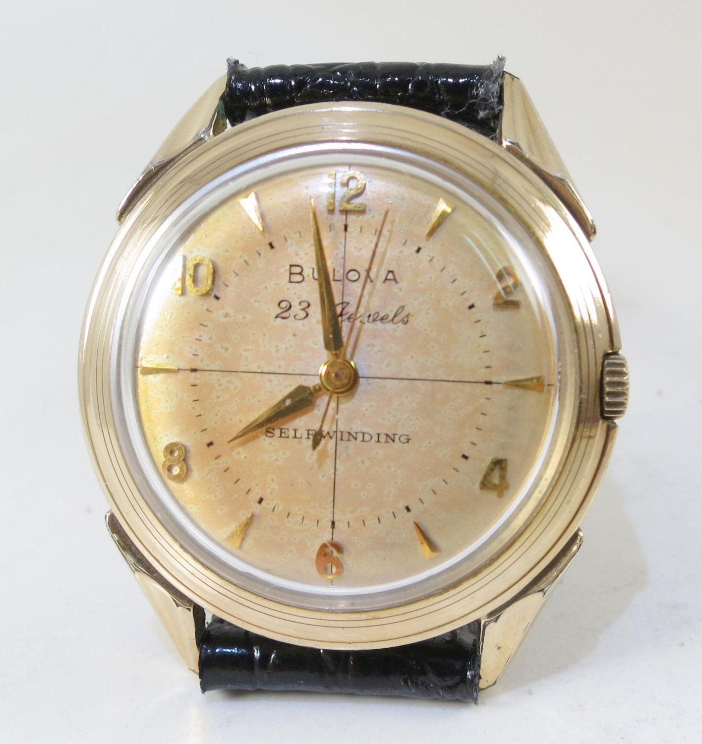 Vintage 1957 Mens Bulova 23 Jewel Automatic Gents by Uneekitemz