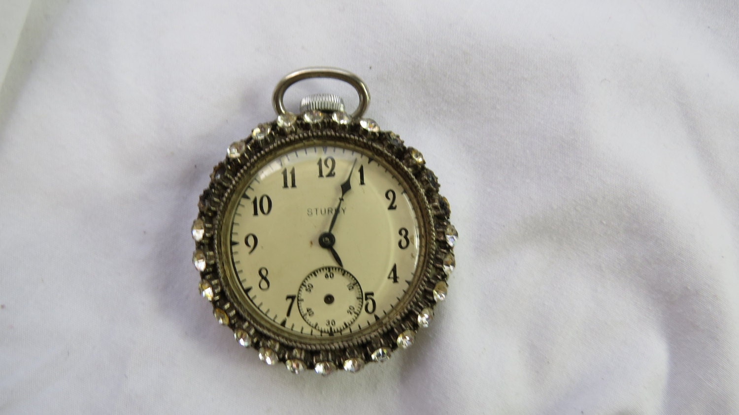 Rare Ladies Ingraham Sturdy Pocket Watch with by fromanotherday