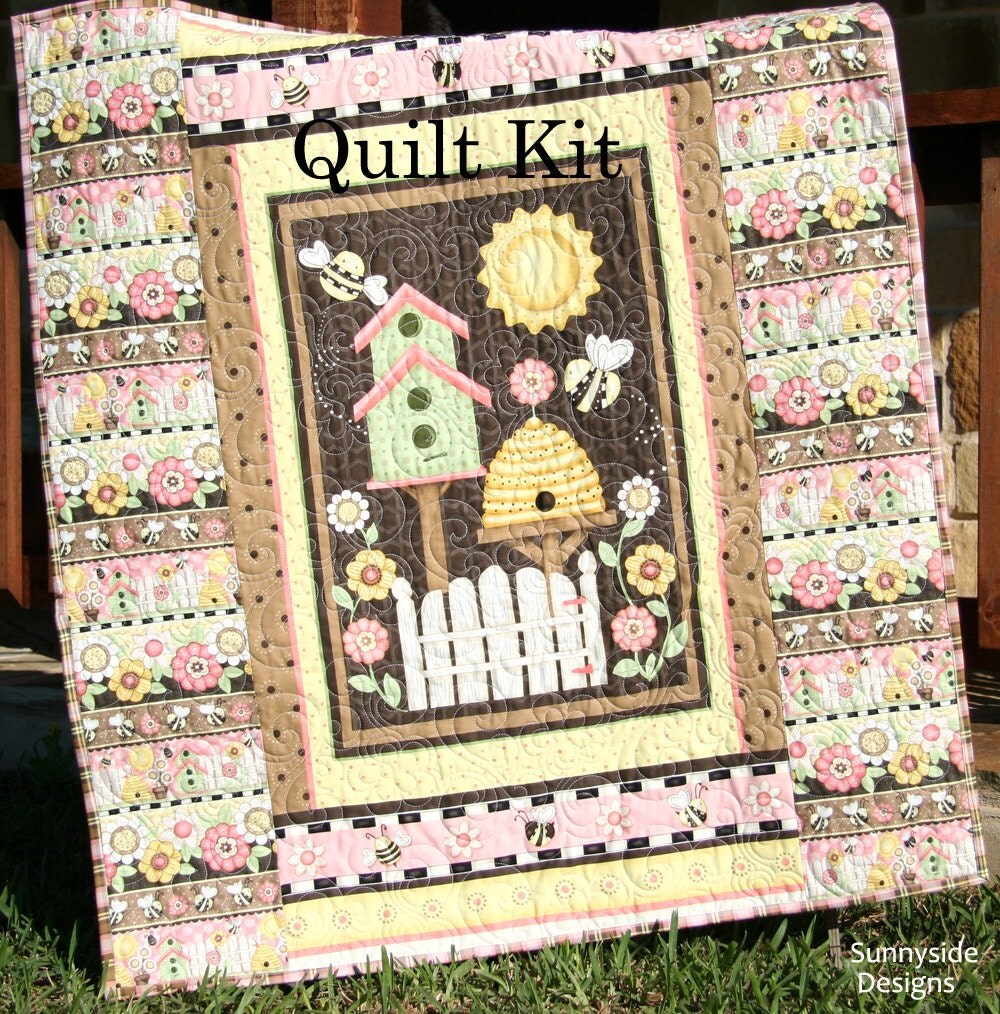 Sale Panel Quilt Kit Quick Easy Fun Beginner Project Let It