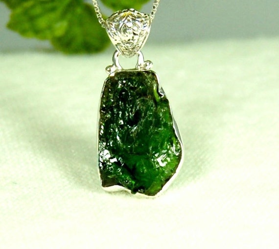 Chrome Diopside Pendant Russian Diopside Natural Green Gem