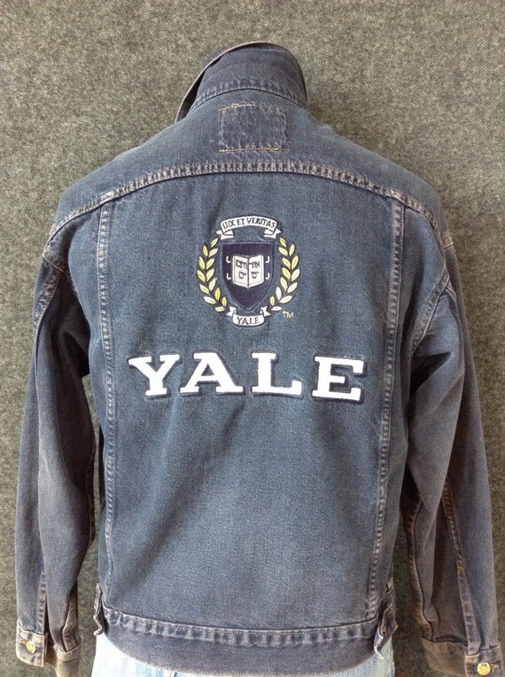 1990 Yale University denim jacket USA