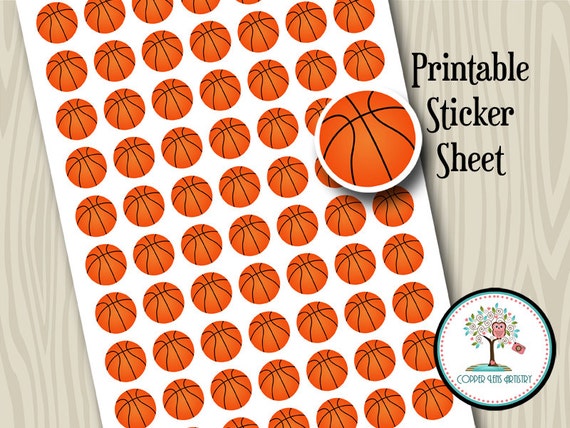 printable sticker basketball Items Stickers, Basketball Stickers Printable similar to