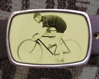 Fixed Gear Bicycle Belt Buckle, Vintage Racer Buckle 298