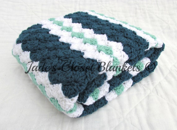 Babydecke häkeln babydecke blue baby decke von jadesclosetblankets