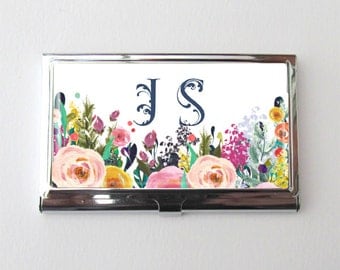 Business Card Case, Personalized Business Card Holder, Graduation Gift